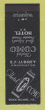 Matchbook Cover - Hotel Como Rock Island IL