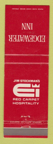 Matchbook Cover - Edgewater Inn Jim Stockman's Oakland Corte Madera CA WEAR