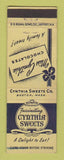 Matchbook Cover - Cynthia Sweets Chocolates Boston MA DD Bean