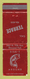 Matchbook Cover - Don't Fish Around Terrace Elmwood Park WEAR