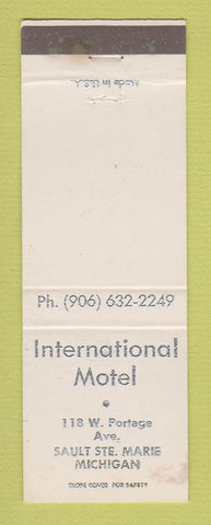 Matchbook Cover - International Motel Sault Ste Marie MI WEAR