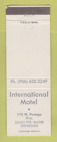 Matchbook Cover - International Motel Sault Ste Marie MI