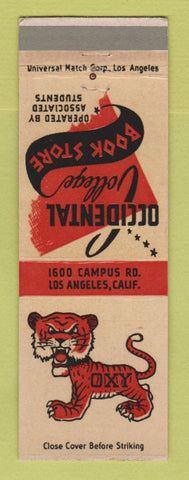 Matchbook Cover - Occidental College Book Store Los Angeles CA