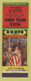 Matchbook Cover - Pete's Royal Diner Lebanon PA BBQ