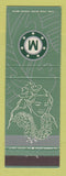 Matchbook Cover - Matson Cruise Lines girlie Hawaii Tahiti Samoa Fiji
