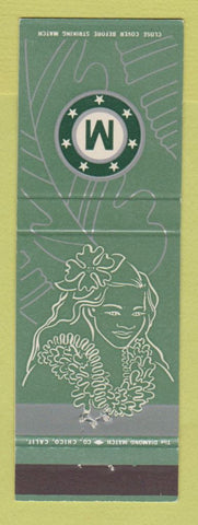 Matchbook Cover - Matson Cruise Lines girlie Hawaii Tahiti Samoa Fiji