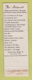 Matchbook Cover - Aristocrat Resort Motel Hollywood Beach FL