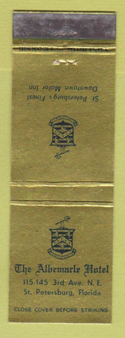 Matchbook Cover - Albemarle Hotel St Petersburg FL WEAR