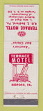 Matchbook Cover - Terrace Motel Bedford PA