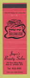 Matchbook Cover - Joyce's Beauty Salon Sussex NB