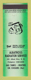 Matchbook Cover - Albatross Radiator Service Calgary AB GREEN