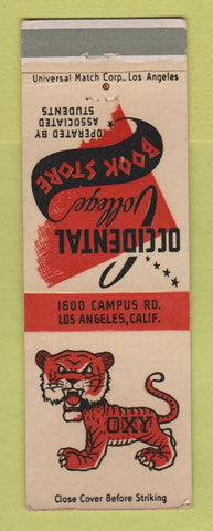Matchbook Cover - Occidental College Book Store Los Angeles CA