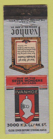 Matchbook Cover - Ivanhoe Restaurant Chicago IL WEAR