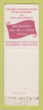 Matchbook Cover - Bloomsburg State College PA