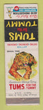 Matchbook Cover - Tums Antacid Bengal Tiger