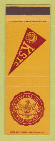 Matchbook Cover - Kutztown State Teachers College PA