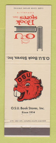 Matchbook Cover - University of Oregon State Bookstore Beavers Corvallis OR