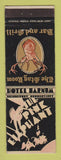 Matchbook Cover - Hotel Barnum Bridgeport CT Pink Elephant Stag Room