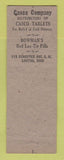Matchbook Cover - Casco Laxatives Analgesic Tablets medicine Canton OH Bowman's