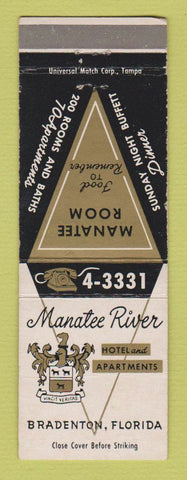 Matchbook Cover - Manatee River Hotel Bradenton FL