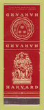Matchbook Cover - Harvard University Cambridge MA