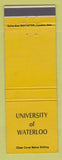 Matchbook Cover - University of Waterloo ON