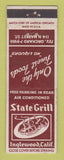 Matchbook Cover - State Grill Inglewood CA WEAR