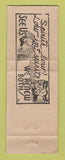 Matchbook Cover - It Club Rocker MT pinup WEAR