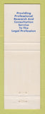 Matchbook Cover - Criminalistic Services Crime Research Kenton OH