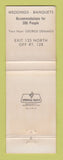 Matchbook Cover - New Tavern Gloucester MA
