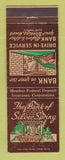 Matchbook Cover - Bank of Silver Spring MD?