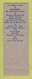 Matchbook Cover - Hotel Alpena MI WEAR