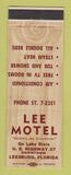 Matchbook Cover - Lee Motel Leesburg FL
