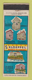 Matchbook Cover - Kloeppel Hotels West Palm Beach Jacksonville FL