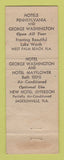 Matchbook Cover - Kloeppel Hotels West Palm Beach Jacksonville FL