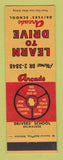 Matchbook Cover - Arcade Drivers' School Milwaukee WI