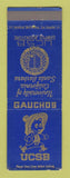 Matchbook Cover - University of California Santa Barbara CA Gauchos WEAR