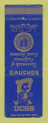 Matchbook Cover - University of California Santa Barbara CA Gauchos WEAR