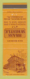 Matchbook Cover - Dick Wismer's Brass Whistle Silverdale PA