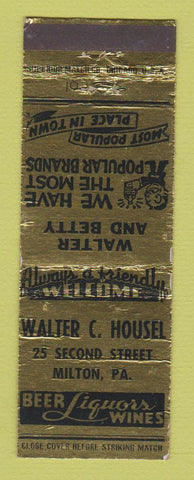 Matchbook Cover - Walter Housel Liquor WEAR