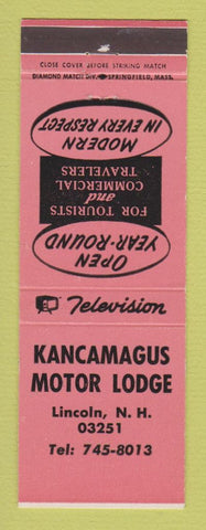 Matchbook Cover - Kancamagus Motor Lodge Lincoln NH