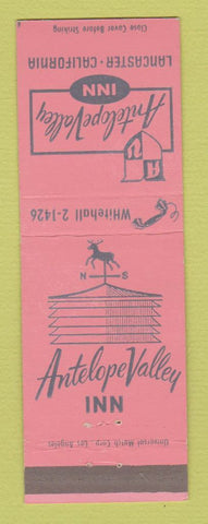 Matchbook Cover - Antelope Valley Inn Lancaster CA
