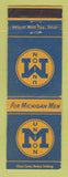 Matchbook Cover - University of Michigan Union Ann Arbor MI WEAR