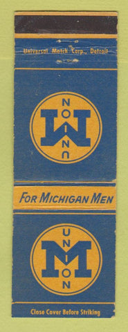 Matchbook Cover - University of Michigan Union Ann Arbor MI WEAR