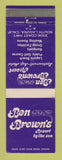 Matchbook Cover - Ben Brown's Resort Motel South Laguna CA WEAR
