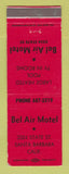 Matchbook Cover - Bel Air Motel Santa Barbara CA