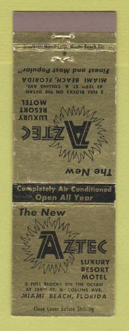 Matchbook Cover - Aztec Resort Hotel Miami Beach FL