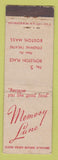Matchbook Cover - Memory Lane Restaurant Boston MA WEAR
