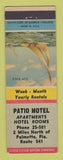 Matchbook Cover - Patio Motel Palmetto FL