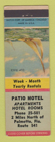 Matchbook Cover - Patio Motel Palmetto FL